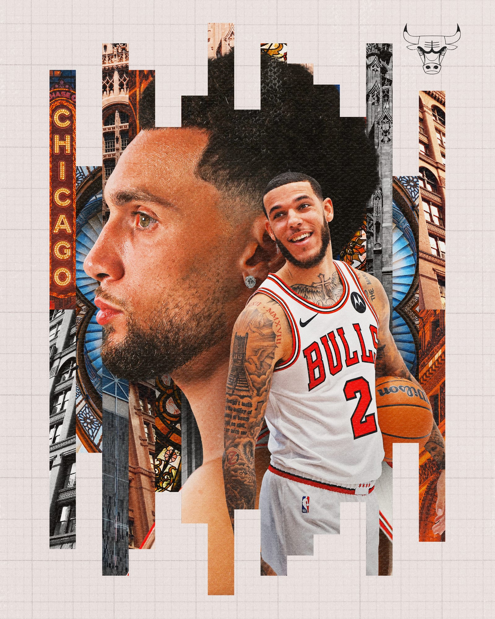 NBA City Series Chicago Bulls artwork