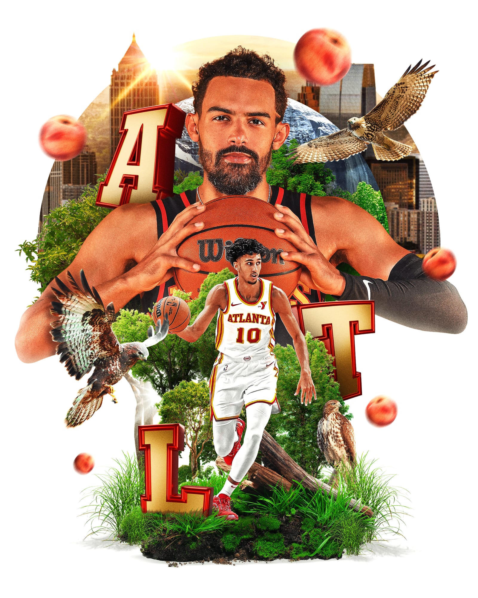 NBA City Series Atlanta Hawks artwork