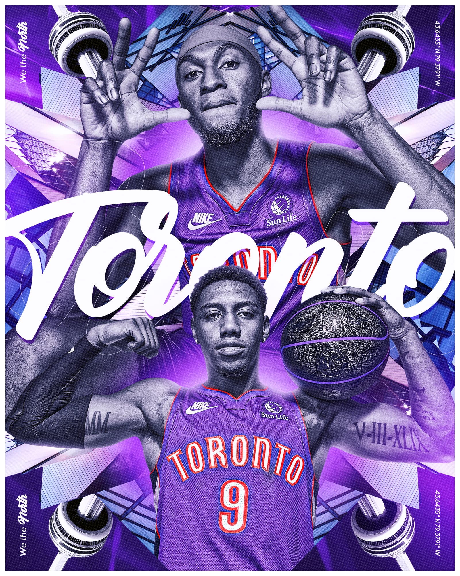 NBA City Series Toronto Raptors artwork